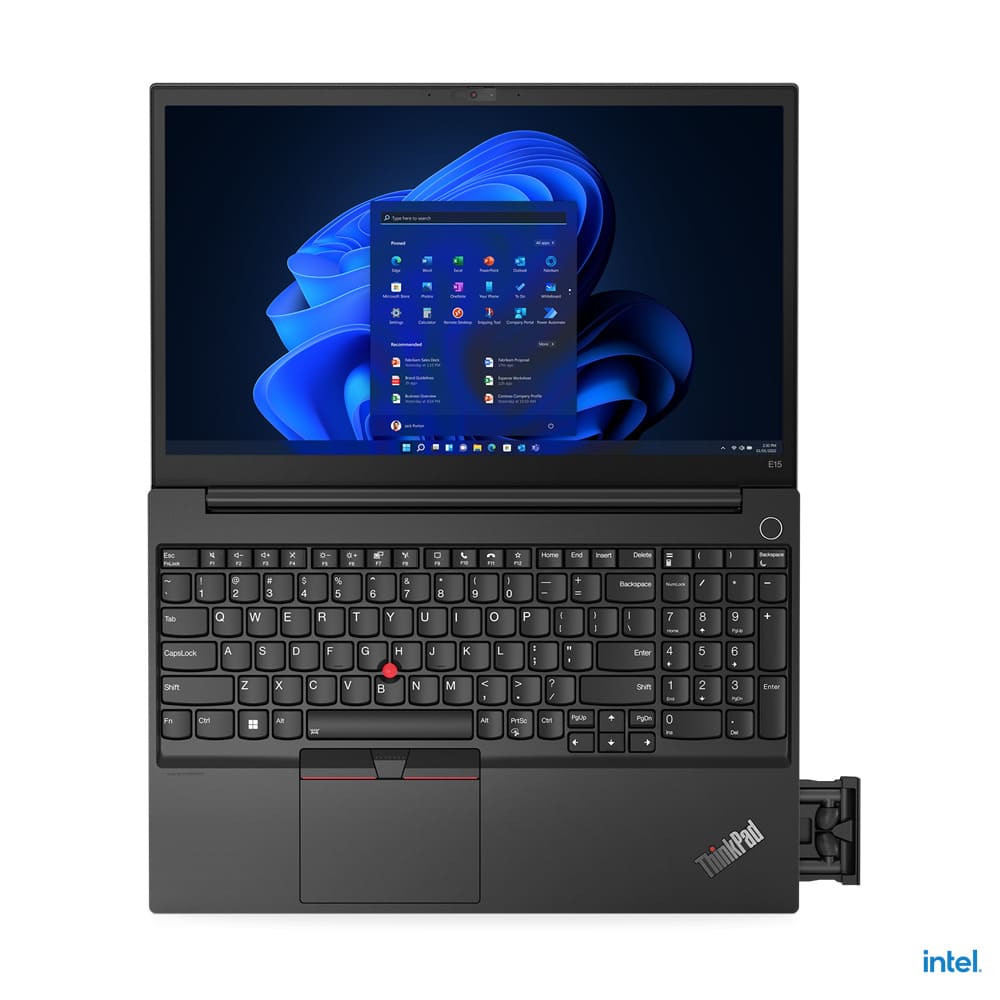 Ноутбук ThinkPad E15 Gen 4 [21E6005XRT], 15.6" FHD/ Intel Core i3-1215U/ 8GB DDR4/ 256GB SSD M.2 2242/ DOS/ FPS