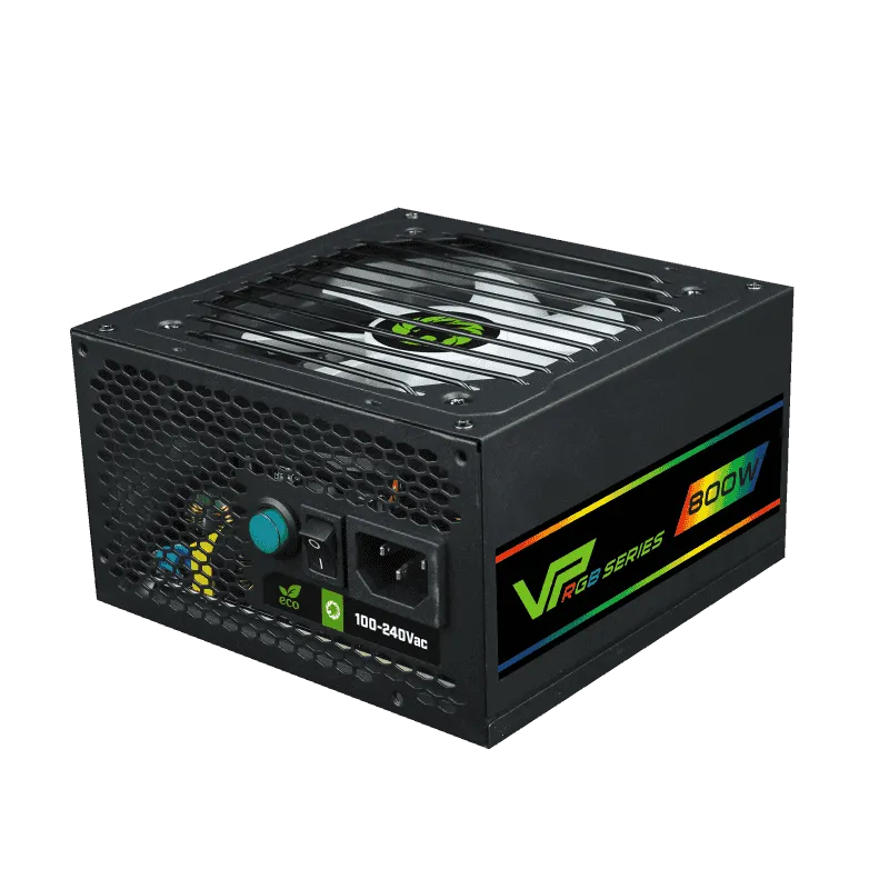 Блок питания GameMax VP-800-RGB v4 [800 Вт, 80 PLUS Bronze, 6x SATA, 2x 6+2 pin PCIe, 1x 4+4 pin CPU, ATX]