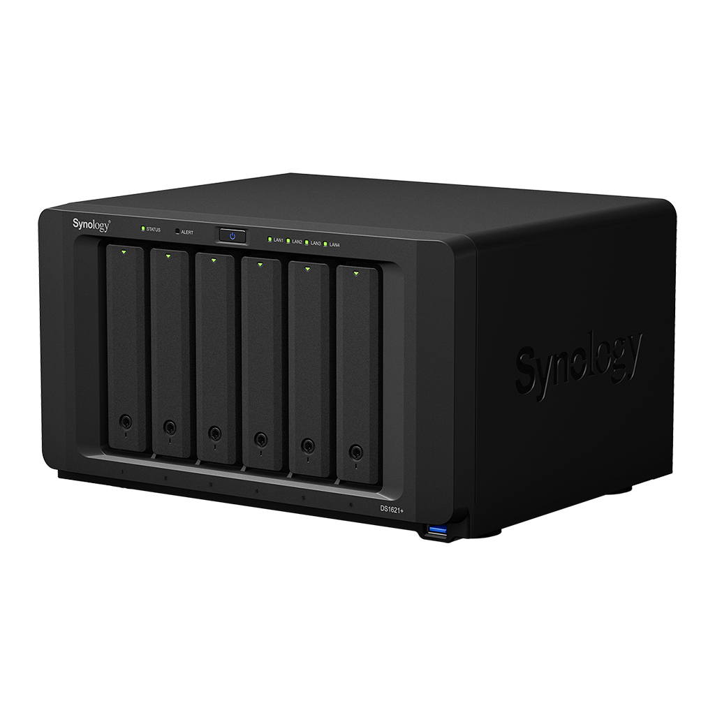 Сетевое хранилище Synology DS1621+ 6xHDD NAS-сервер «All-in-1» (до 16-ти HDD два модуля DX517 до 192ТБ)