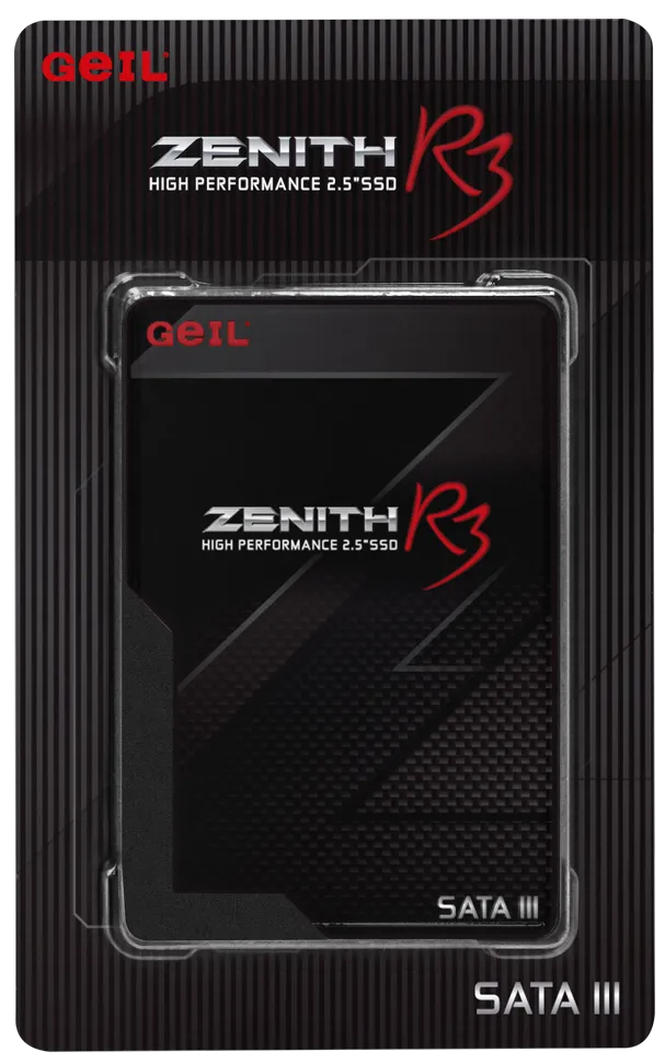 SSD накопитель Geil GEIL ZENITH R3 (GZ25R3-128G) [128 ГБ, 2.5"SATA III, чтение: 550 МБ/с, запись: 490 МБ/с, TLC]